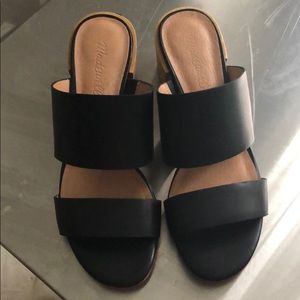 Madewell two strap heels - never worn!